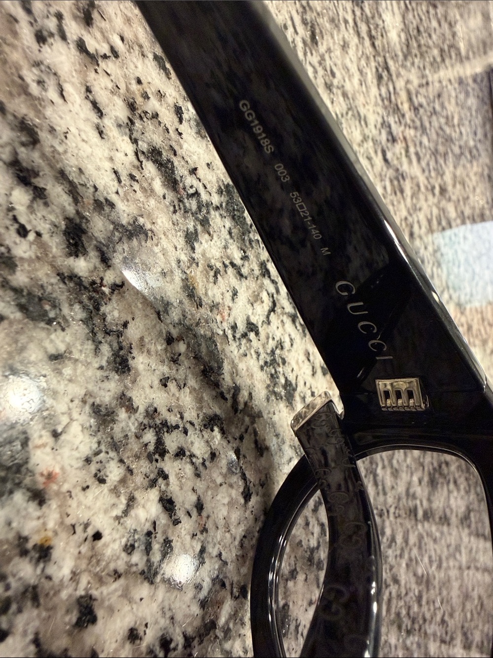 Gucci Black GG Monogram Cat-Eye Sunglasses - Picture 5 of 5